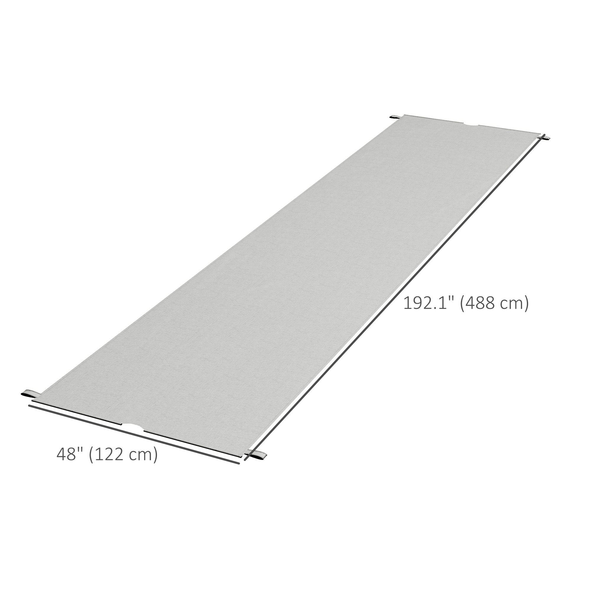 Outsunny UV-Resistant Pergola Canopy 2-Pack, Easy Install, Light Grey, Ideal for 10x10 Ft Pergola 