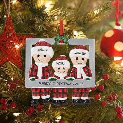 Christmas Pendant DIY Personal Family Christmas Decorations For Home 2023 Navidad Christmas Tree Hanging Ornament New Year 2024 