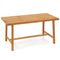 Acacia Wood Dining Table for 6 People Heavy-Duty Indoor Outdoor