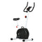Soozier Quiet Exercise Bike Stationary Bike with 8-Level Magnetic Resistance, Heart-Rate Sensor