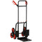 6-Wheels Stair Climber Trolley Cart, Hand Truck and Dolly, Foldable Steel Load Cart, 264lbs Capacity, Black and Red
