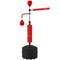 Soozier 3-in-1 Free Standing Punching Bag, Height Adjustable Boxing Bag with 2 Speed Balls, 360° Reflex Bar, Red