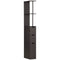 HOMCOM Freestanding Pantry Cabinet: Bathroom/Kitchen Storage Unit with Adjustable Shelves