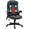 Executive Massage Chairs Heated High Back Reclining Office Chair Swivel Leather Adjustable Vibrating Furniture Black