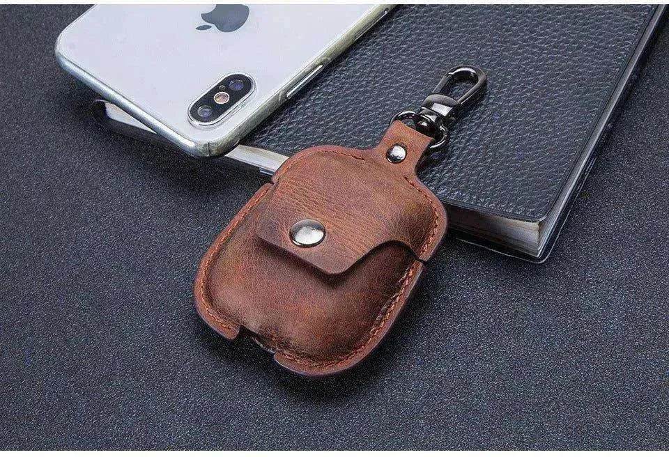 AirPods Leather Covers + Keychain Hook! 