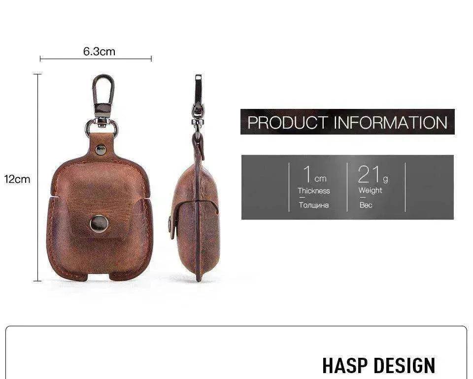 AirPods Leather Covers + Keychain Hook! 