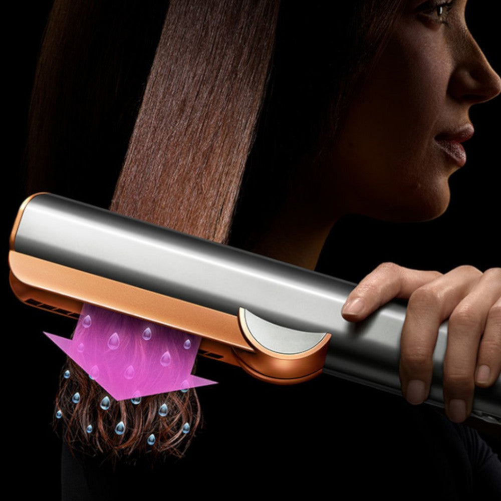 DYSON OFFICIAL OUTLET- Airstrait Straightener- Bright Nickel/Rich Copper- Refurbished (EXCELLENT) with 1 year Dyson Warranty
