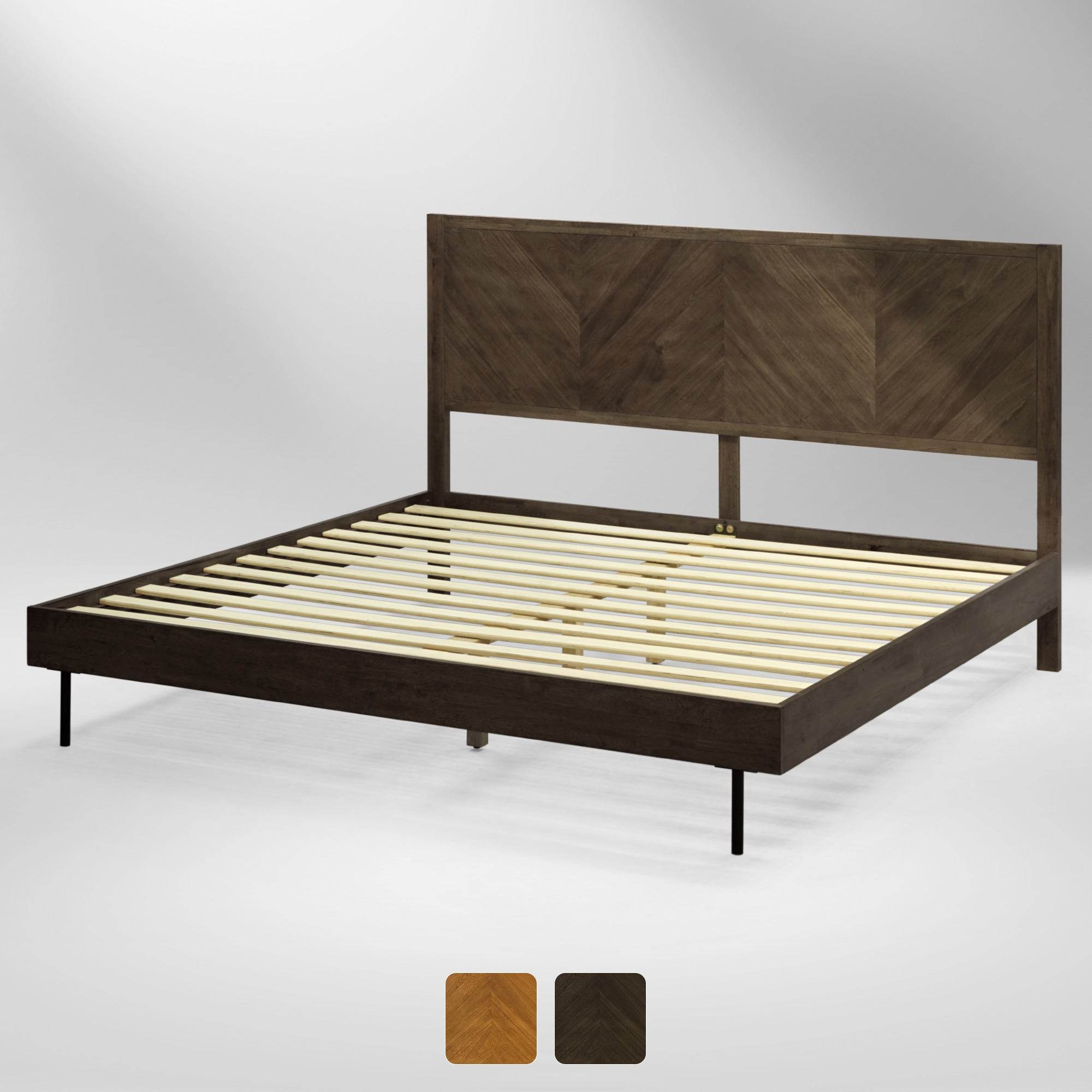 Alander Deluxe Wood Platform Bed Frame 