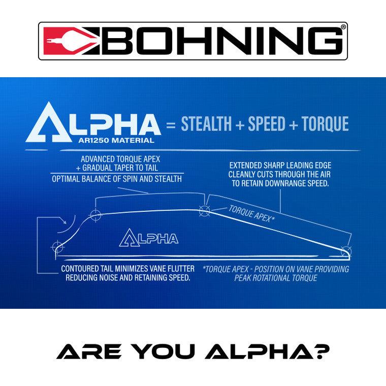 Bohning Archery Alpha Vane 2.8" 