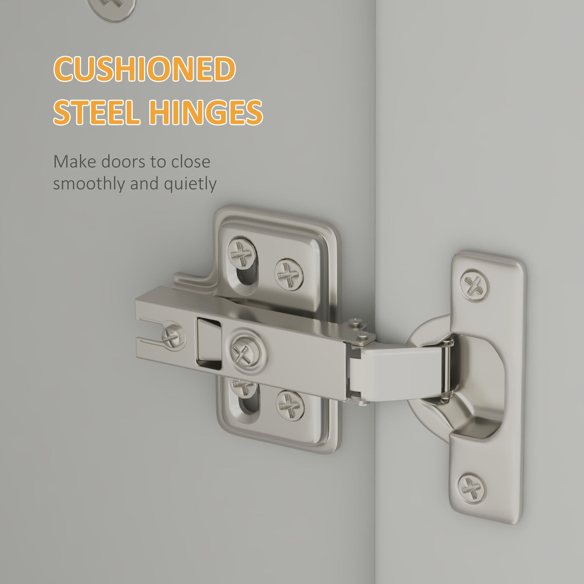 HOMCOM 71" Freestanding Kitchen Pantry Cabinet, Storage Cabinet with 4 Hinged Doors and Adjustable Shelves, White 