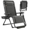 Zero Gravity Chair, Reclining Outdoor Lounger Chair with Cup Holder, 400 LBS Capacity, Dark Grey