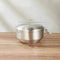 An Adorable Stainless Steel with Golden Tape Tureen Bowl