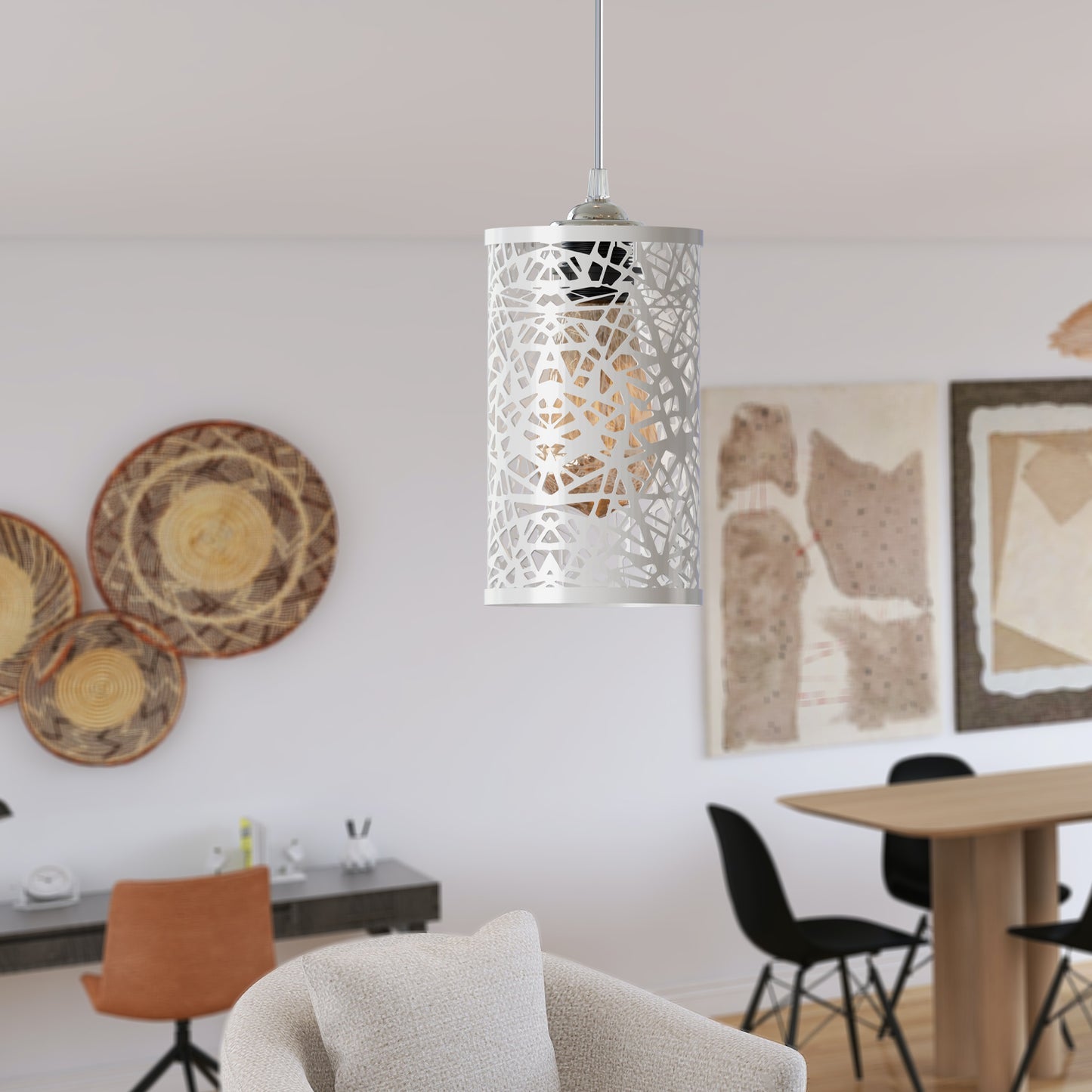 Modern Metal Pattern Shade Ceiling Pendant Light ~ 1724