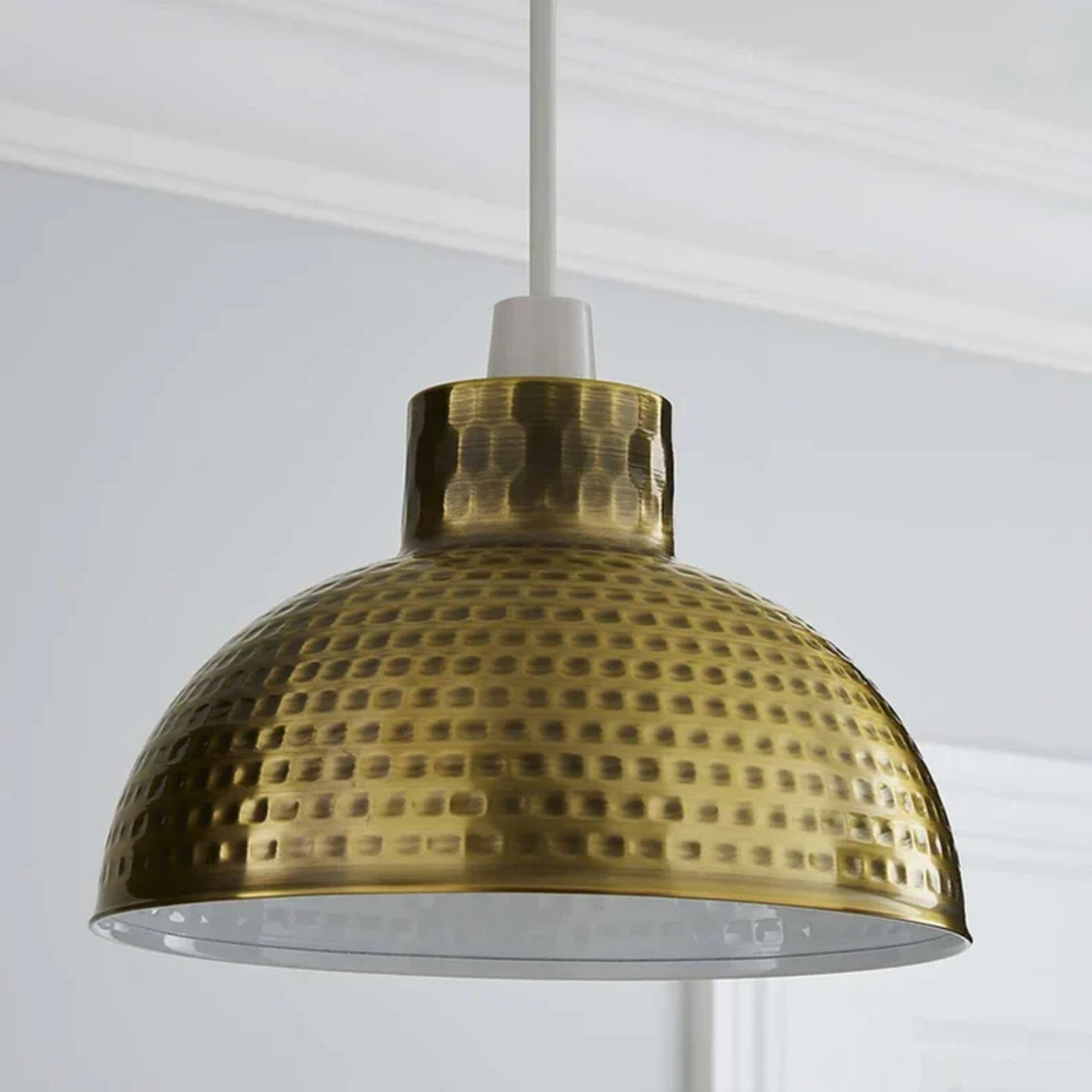 Modern Lamp Shades Yellow Brass ~ 1949