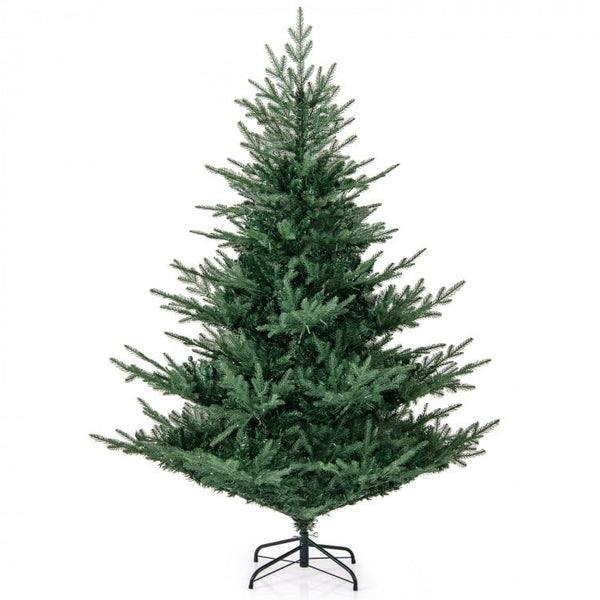 6 ft Artificial Christmas Tree with Branch Tips and Warm White LED Lights