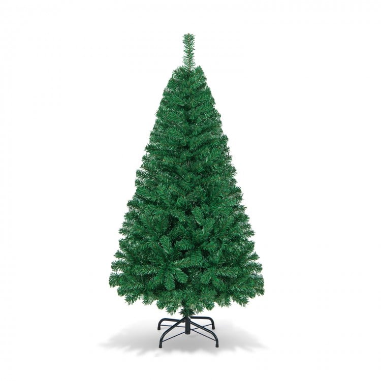 5 Feet Artificial PVC Hinged Christmas Tree with Solid Metal Stand