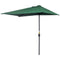 Outsunny 8ft Half Umbrella Outdoor Balcony Parasol Patio Garden Outdoor Window Sun Shade w/ 5 Ribs, Green