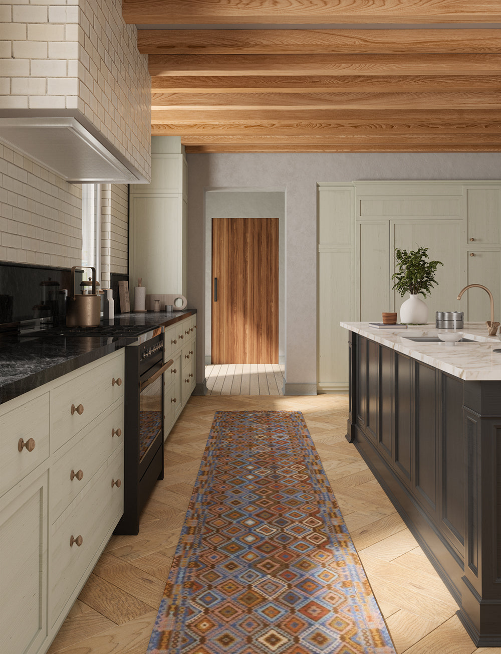 Assania Blue Brown Multi Rug 