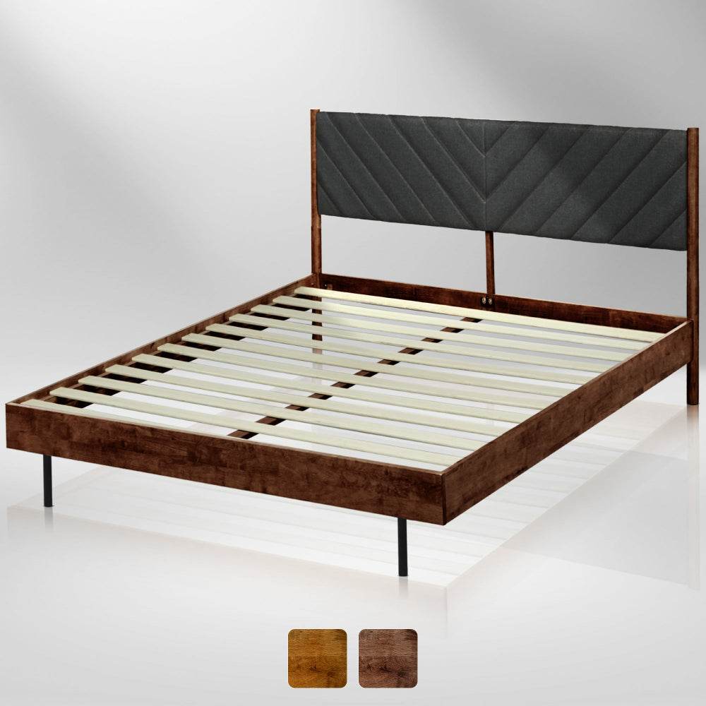Astoria Upholstered Solid Wood Bed Frame 