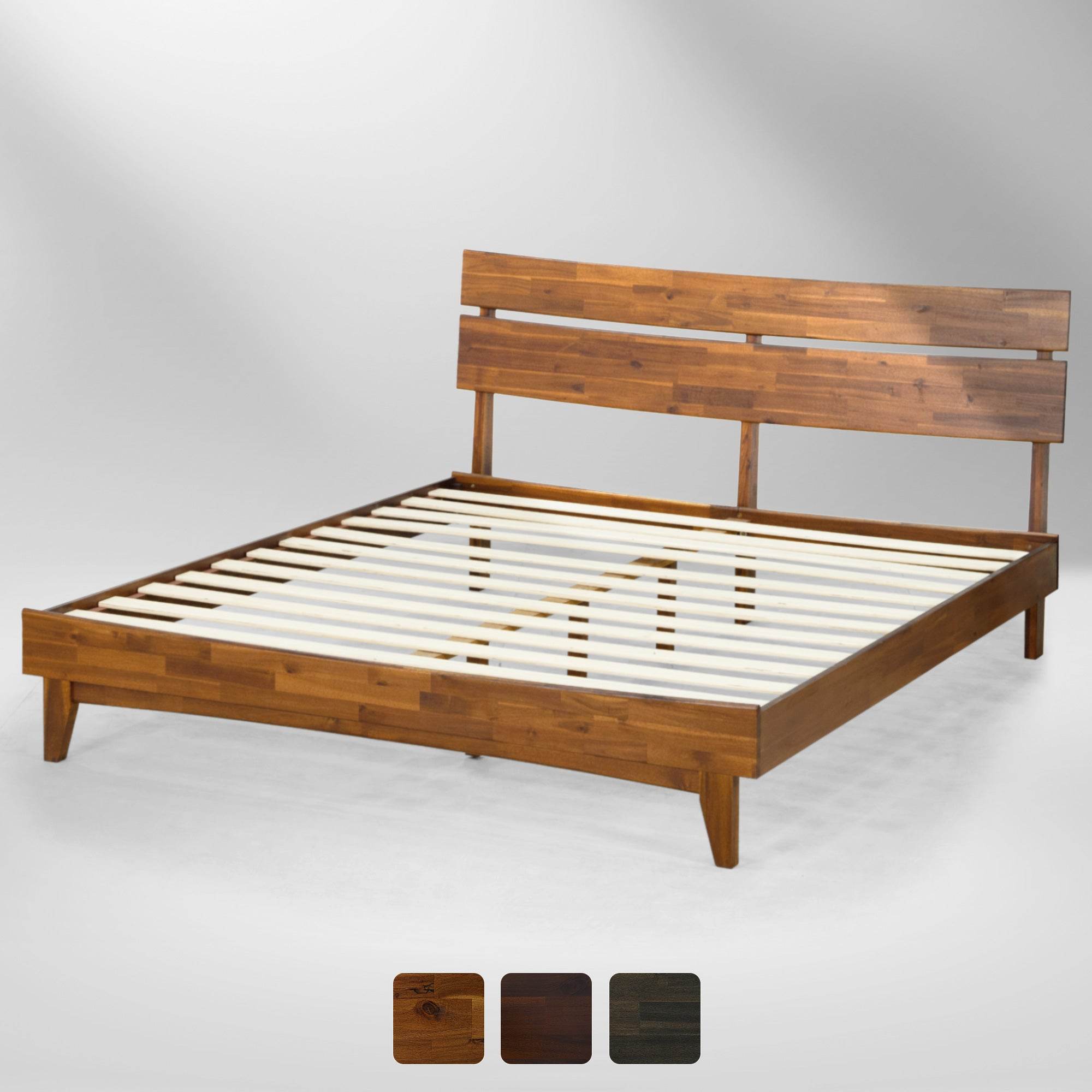 Aurora Solid Wood Bed Frame 