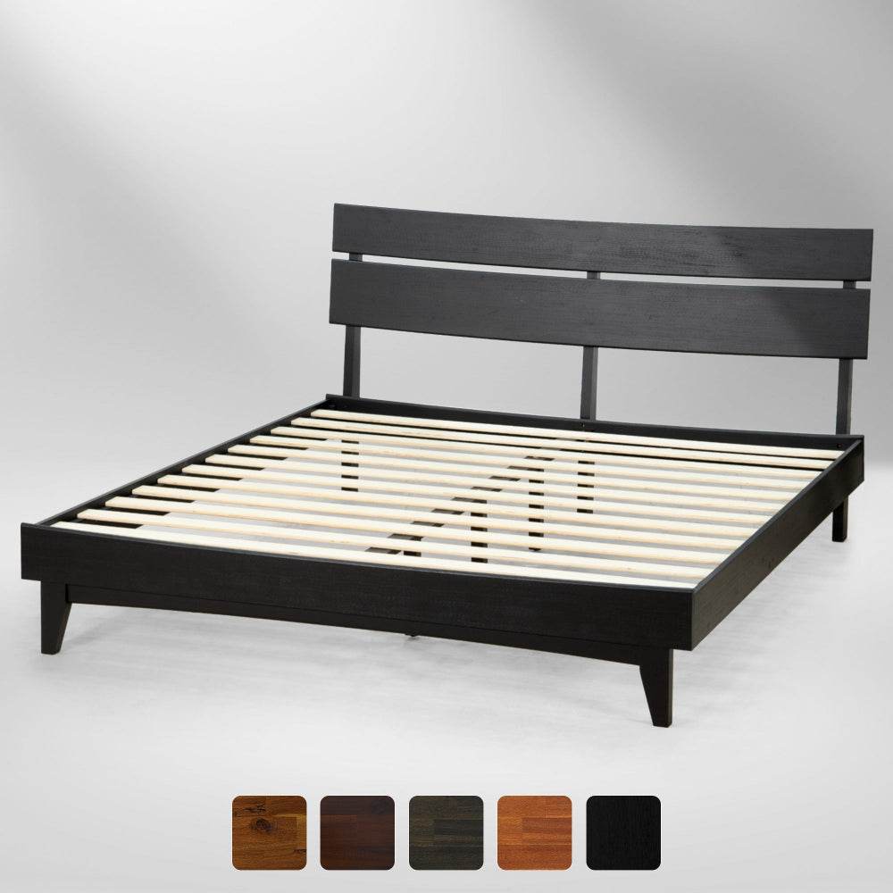 Aurora Deluxe Wood Platform Bed Frame 