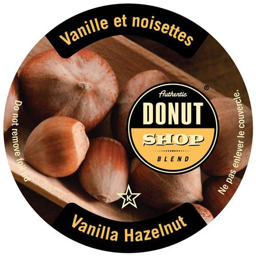 Authentic Donut Shop Vanilla Hazelnut  Single Serve Coffee 