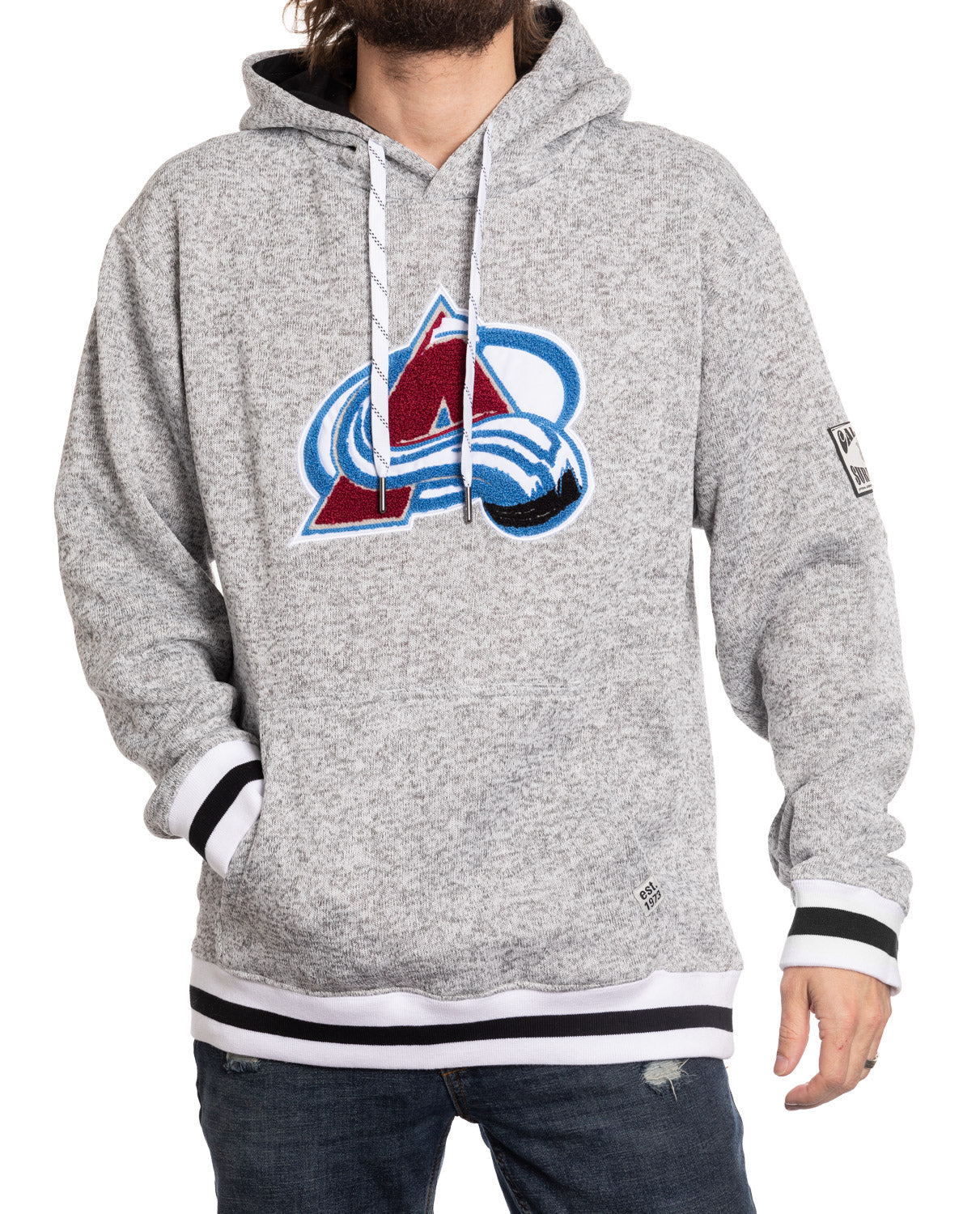 Colorado Avalanche "Muskoka Style" Premium Chenille Woven Logo Hoodie 