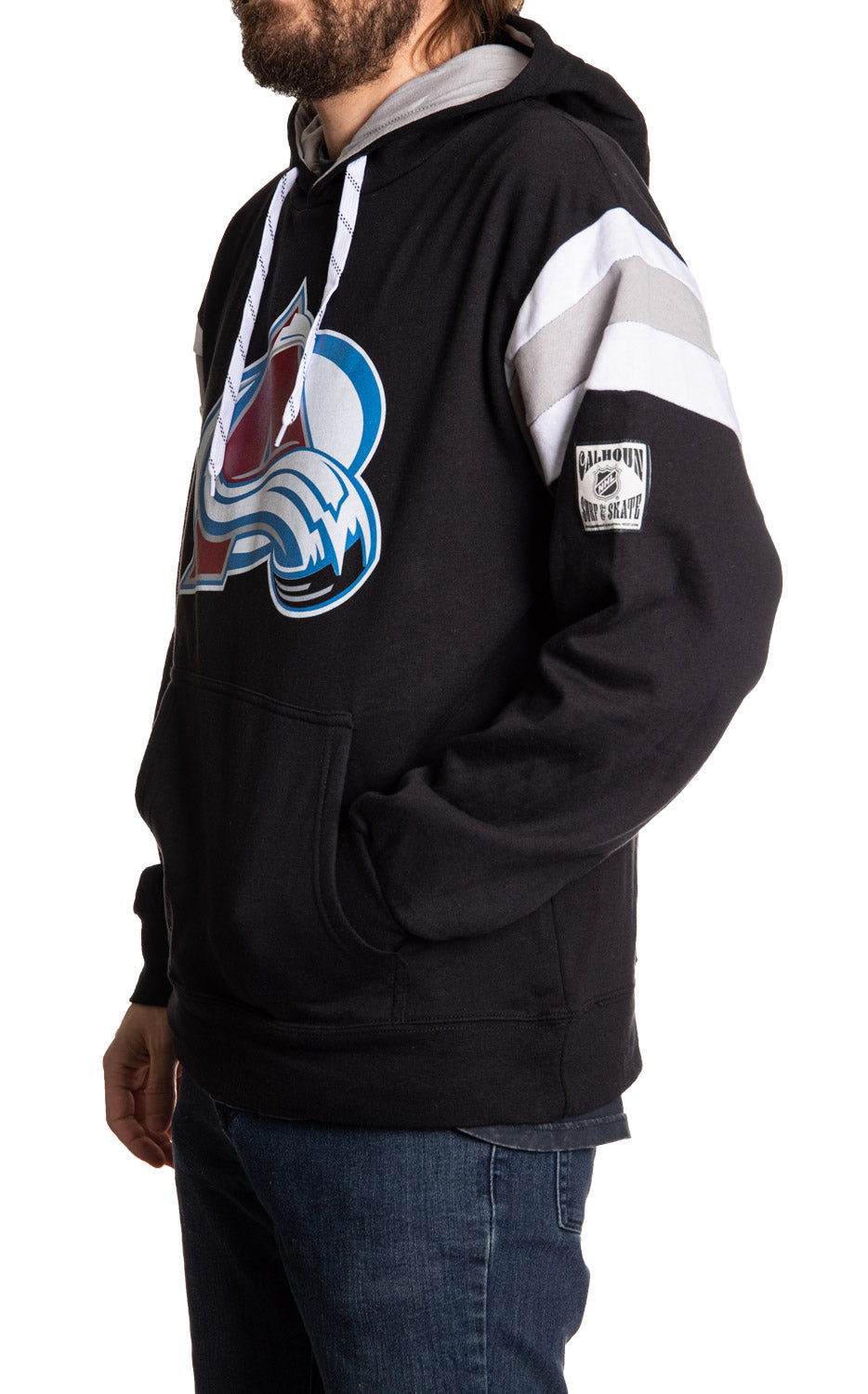 Colorado Avalanche Varsity Retro Style Hoodie 
