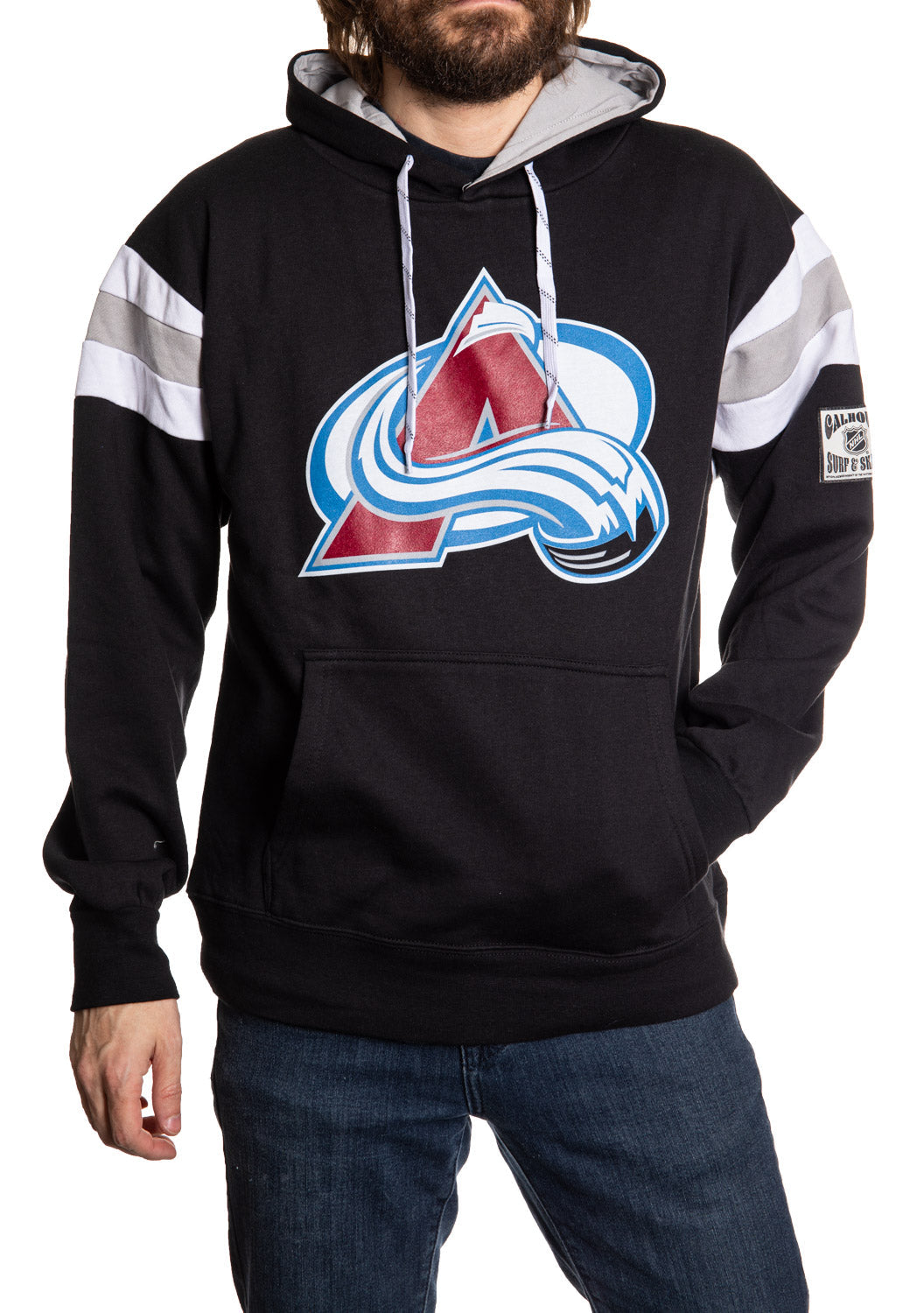 Colorado Avalanche Varsity Retro Style Hoodie 