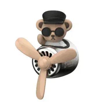 Aviator Bears Car Air Outlet Aromatherapy Ornaments 