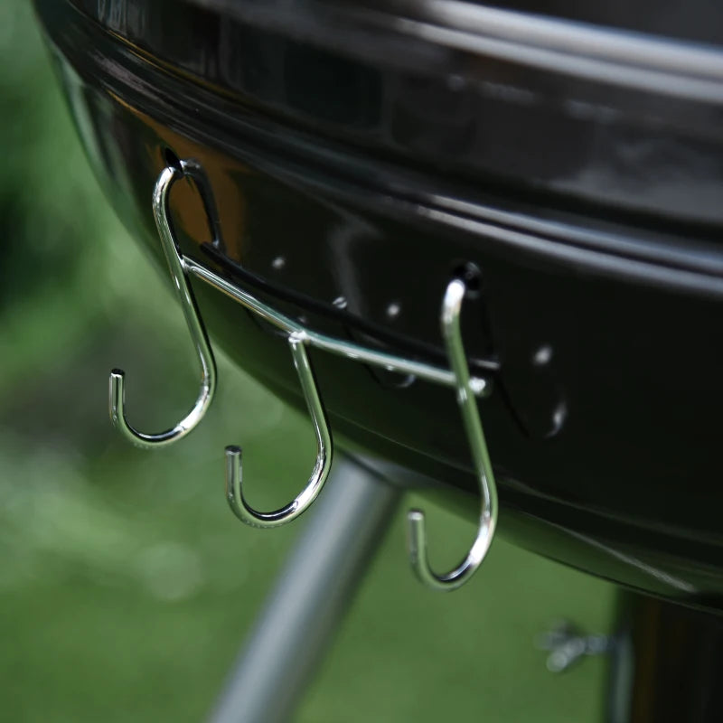 Portable Kettle Charcoal Grill for Outdoor Grilling Heat Control BBQ Barbecue