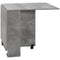 HOMCOM Folding Dining Table Extendable Movable Drop Leaf with Shelves Casters Grey for Compact Spaces