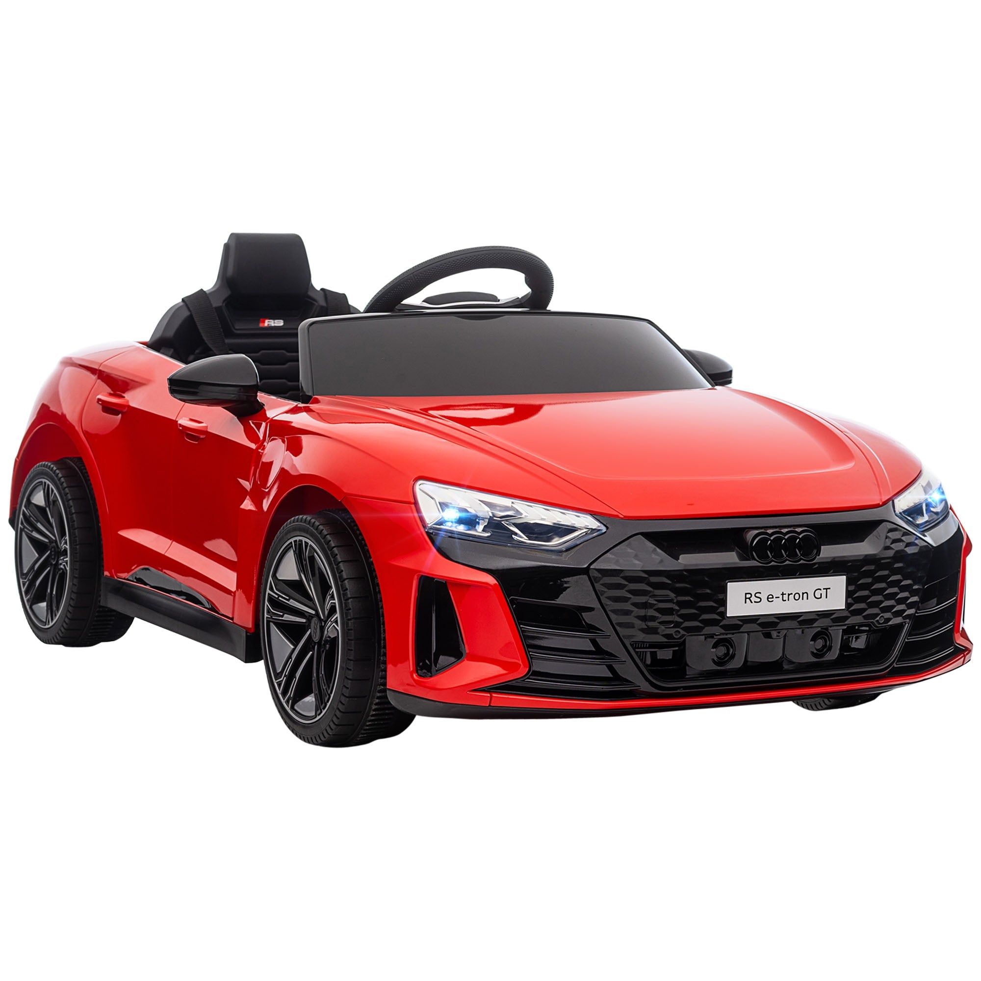 Aosom 12V 3.1MPH Electric Ride-On Car for Kids 37-60 Months Suspension System Remote Control 