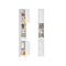 VASAGLE Tall Slim Storage Cabinet with Drawer for Small Spaces – Cloud White