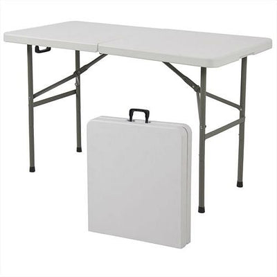 Multipurpose 4-Foot Center Folding Table with Carry Handle - Free Shipping 