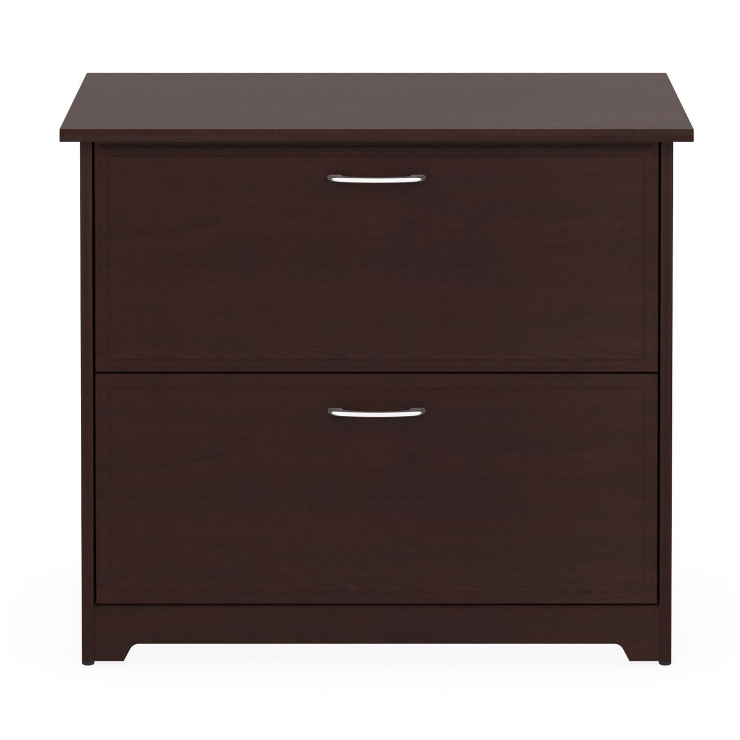 2-Drawer Lateral File Cabinet in Cherry Wood Finish - Free Shipping 