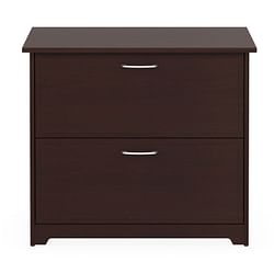 2-Drawer Lateral File Cabinet in Cherry Wood Finish - Free Shipping