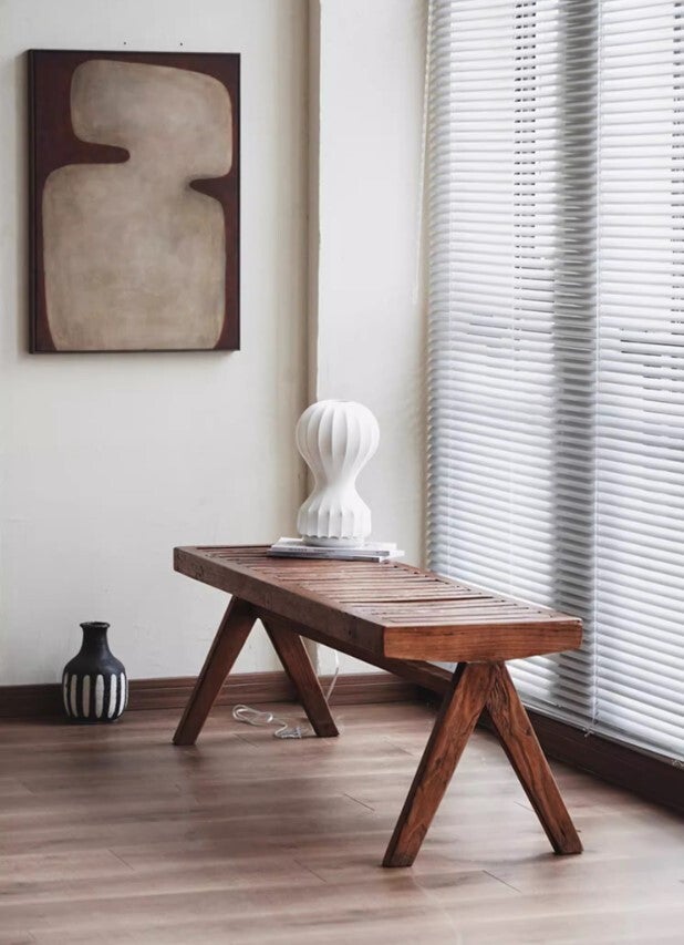 Recycled Old Elm Long Bench 