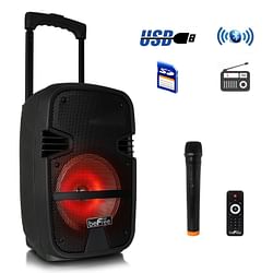 beFree Sound 8 Inch Portable Bluetooth PA Speaker System - Free Shipping 