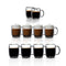 10-Piece Double Wall Coffee Mug Combo Set – Espresso, Cappuccino & Americano Insulated Glass Cups