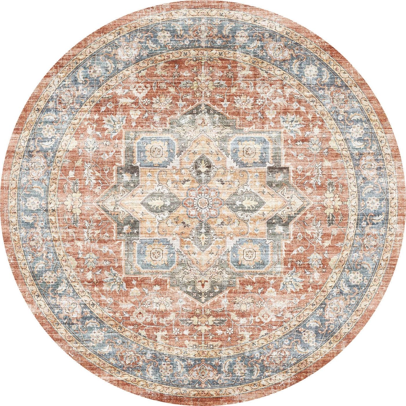 Rivka Terracota Ocean Rug 