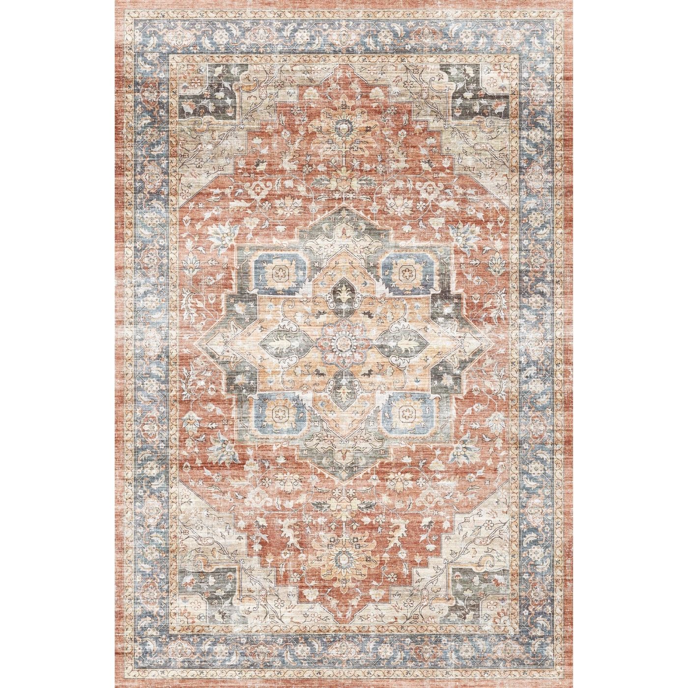 Rivka Terracota Ocean Rug 