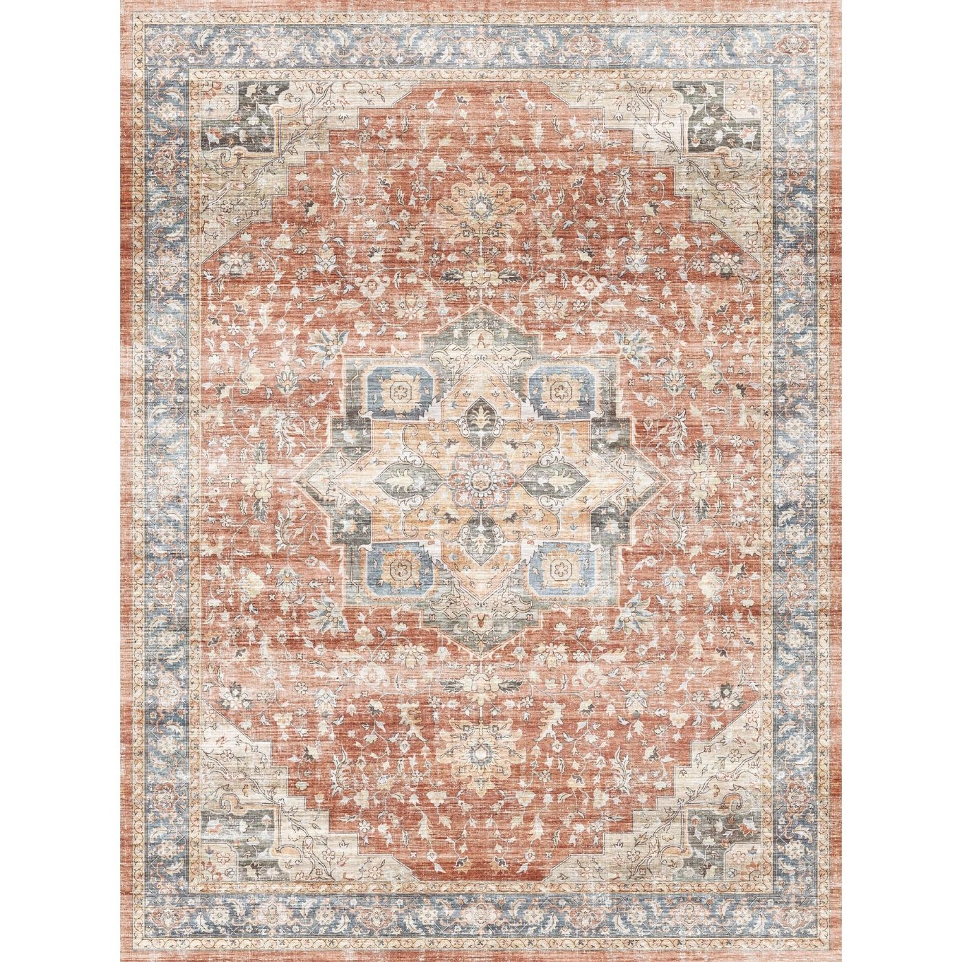 Rivka Terracota Ocean Rug 