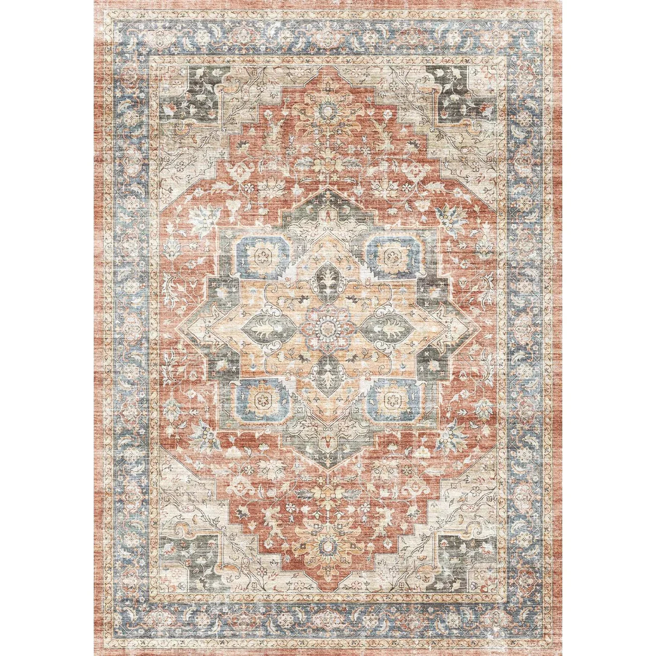 Rivka Terracota Ocean Rug 