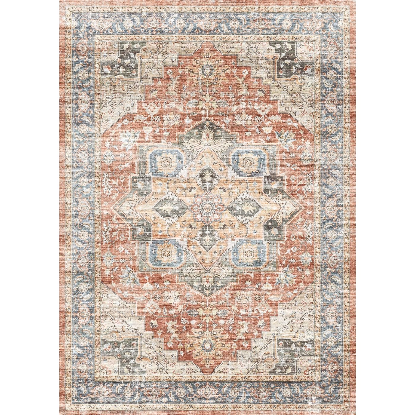 Rivka Terracota Ocean Rug 