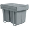Pull Out Trash Can Under Cabinet, 10.6 Gallon (40L) Slide Out Garbage Can with 2 Removable Compartments, Grey
