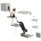 Cat Wall Shelves Set of 7, Shelves and Perches with House, Sisal Post Ladder, Bed & Ball, Grey