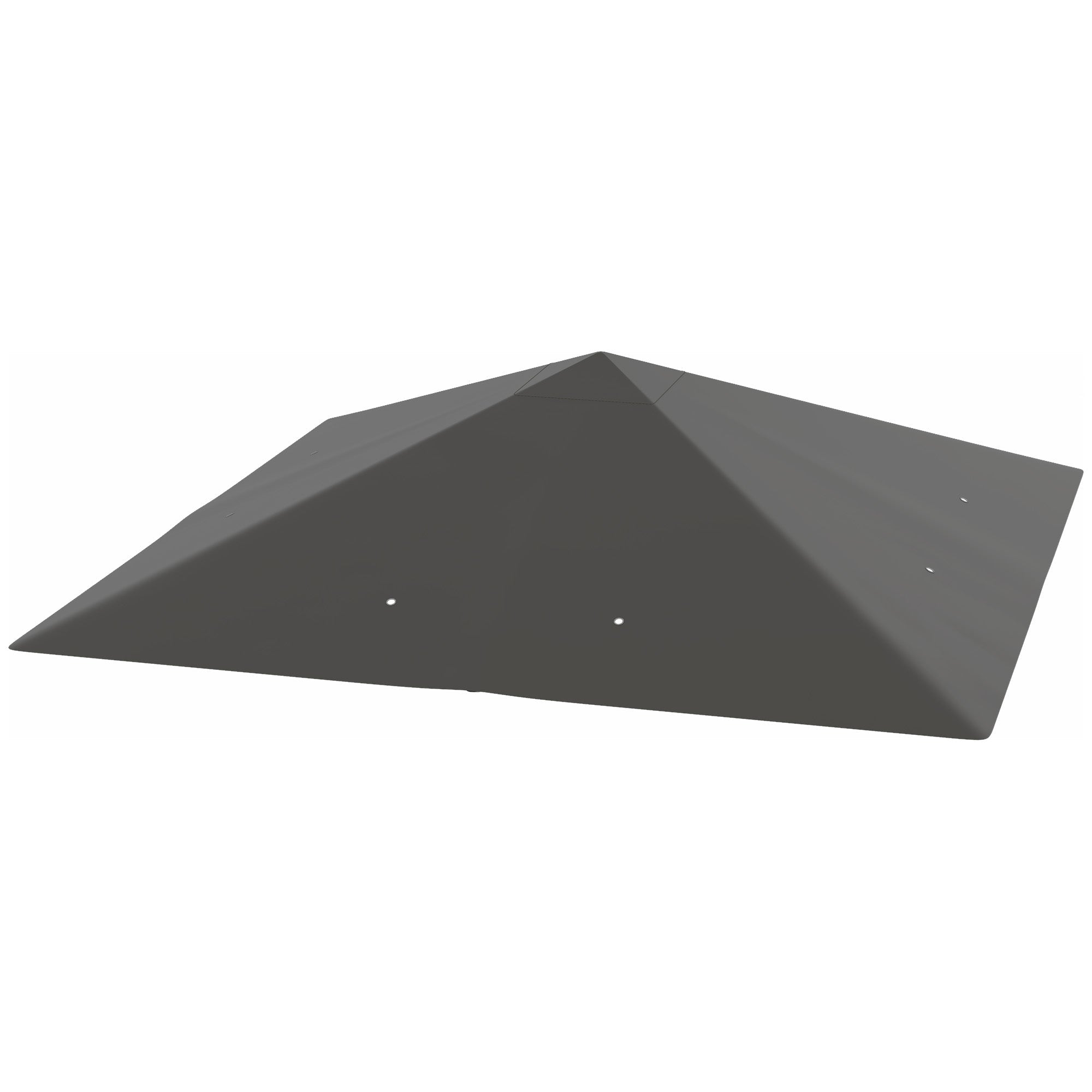 Outsunny 10' x 10' Gazebo Canopy Replacement Cover, Garden Gazebo Roof Replacement, UPF30+, TOP COVER ONLY, Grey 