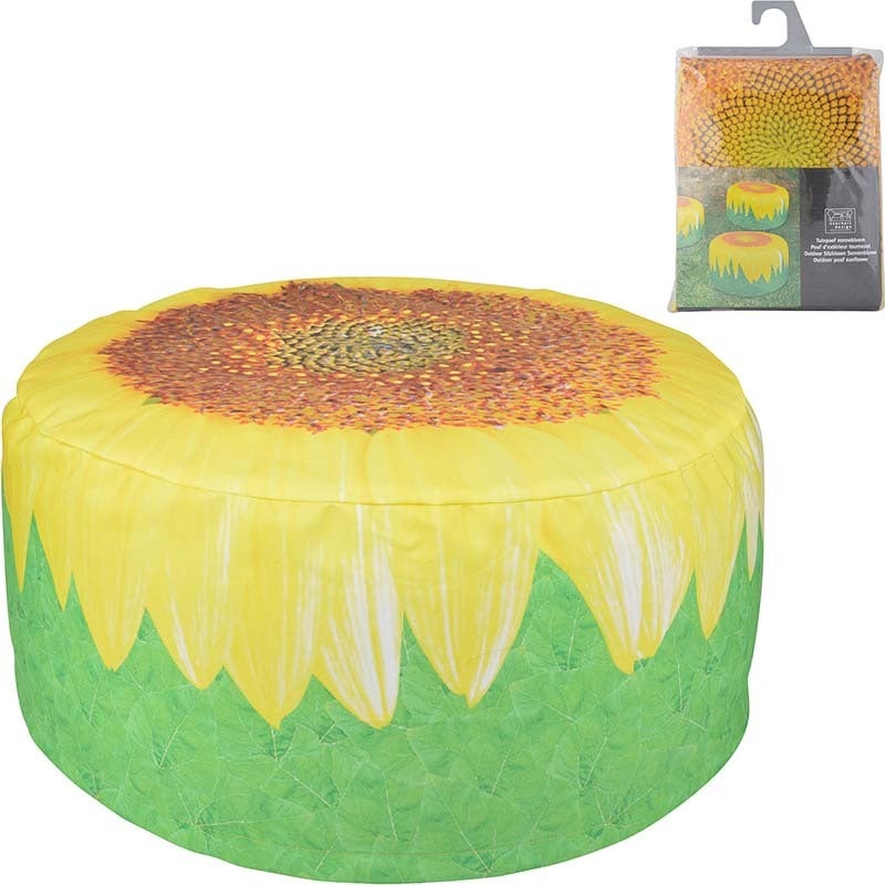 Outdoor Pouf Sunflower. 