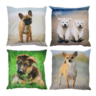 Outdoor Cushion With Dog Print S 